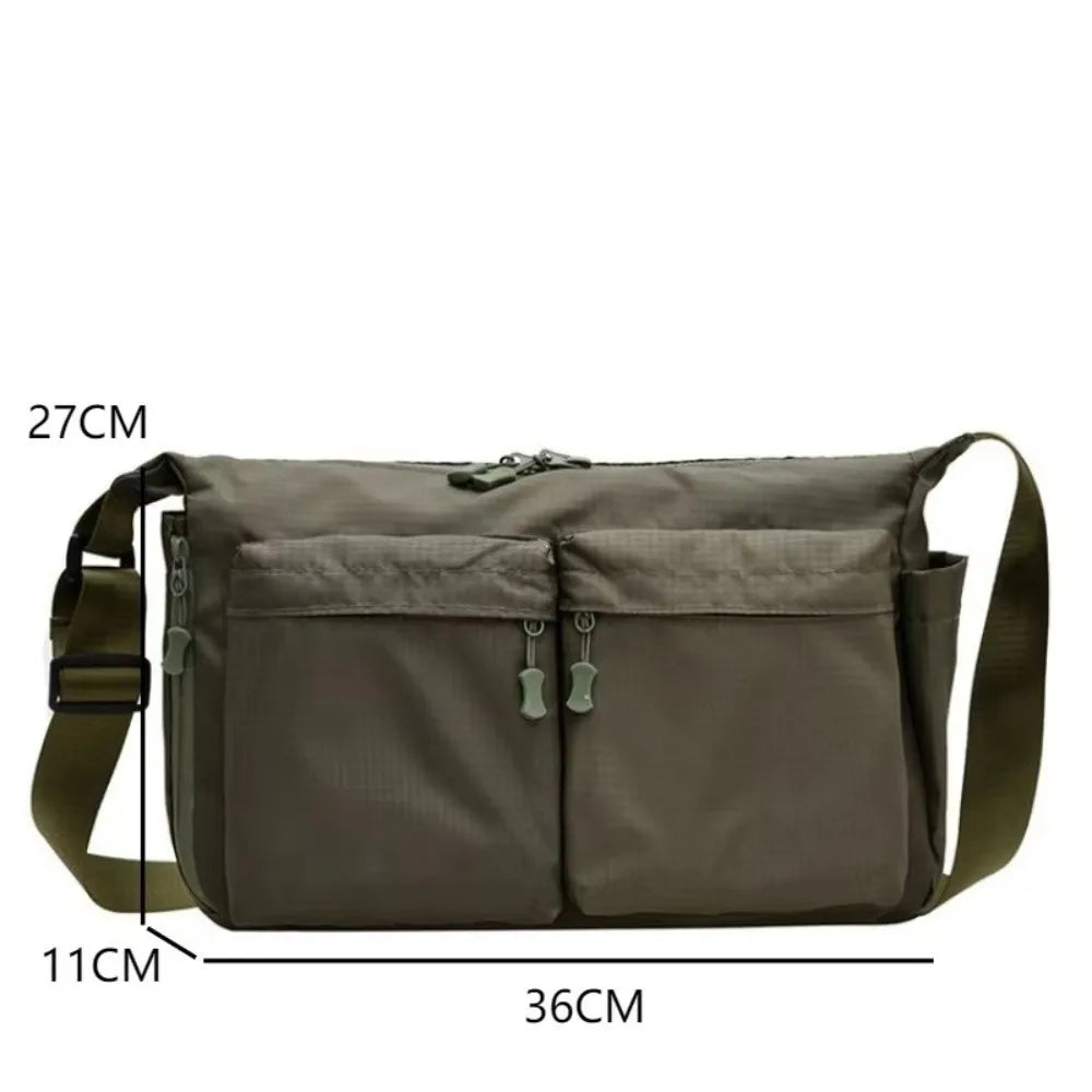 Women's Nylon Messenger Bag – Multi-Pocket Large Capacity Shoulder Messenger Bag Nixie