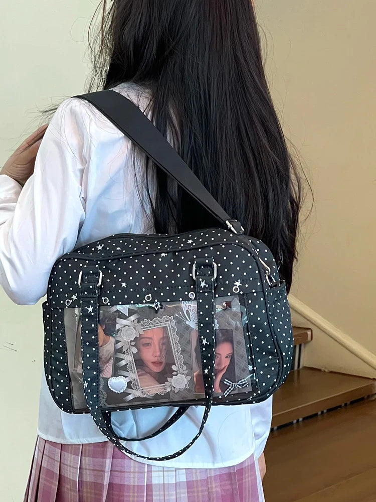 Japanese Transparent Ita Bag – Anime Badge Shoulder & Crossbody Anime Shoulder Bag Nixie
