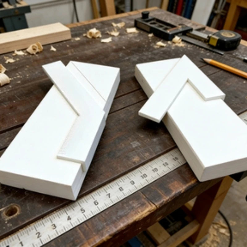 45° Angled Stop Rulers 2pcs – Woodworking Marking & Positioning Woodworking Angle Ruler Nixie