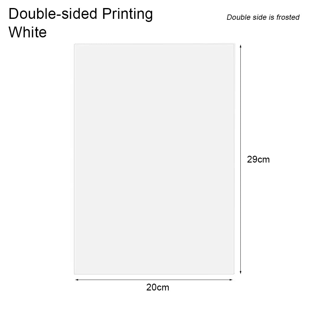 Printable Shrink Plastic Sheets 29x20cm – DIY Keychains & Crafts Shrink Craft Sheets Nixie Style 3