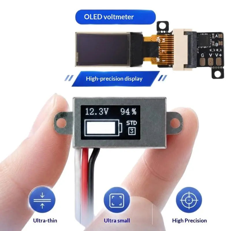 OLED Digital Voltmeter Battery Tester 1-6S DC 0-30V Digital Voltmeter Tester Nixie