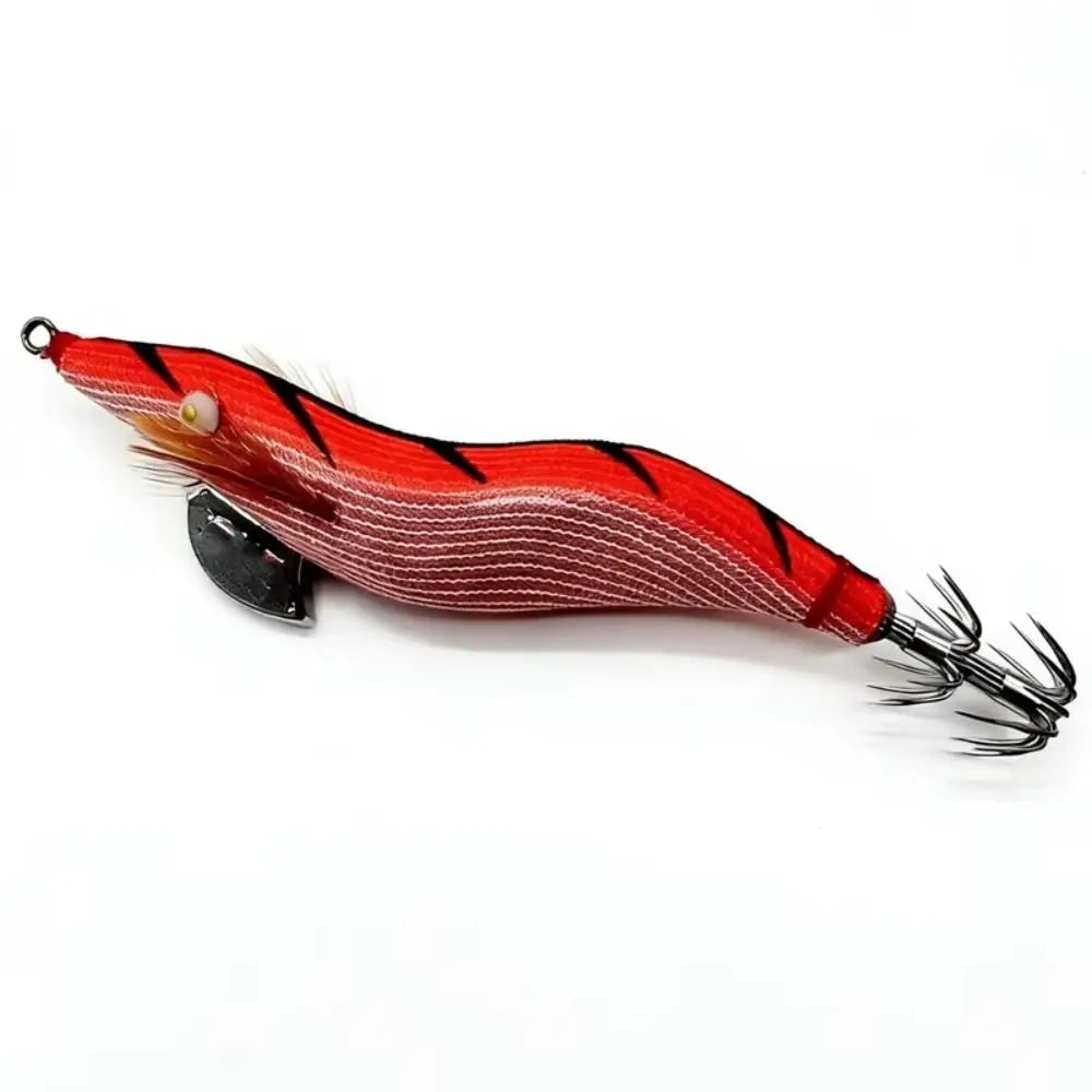 UV Luminous Wood Shrimp Squid Jig Lure Size 3.0 | Octopus Lure