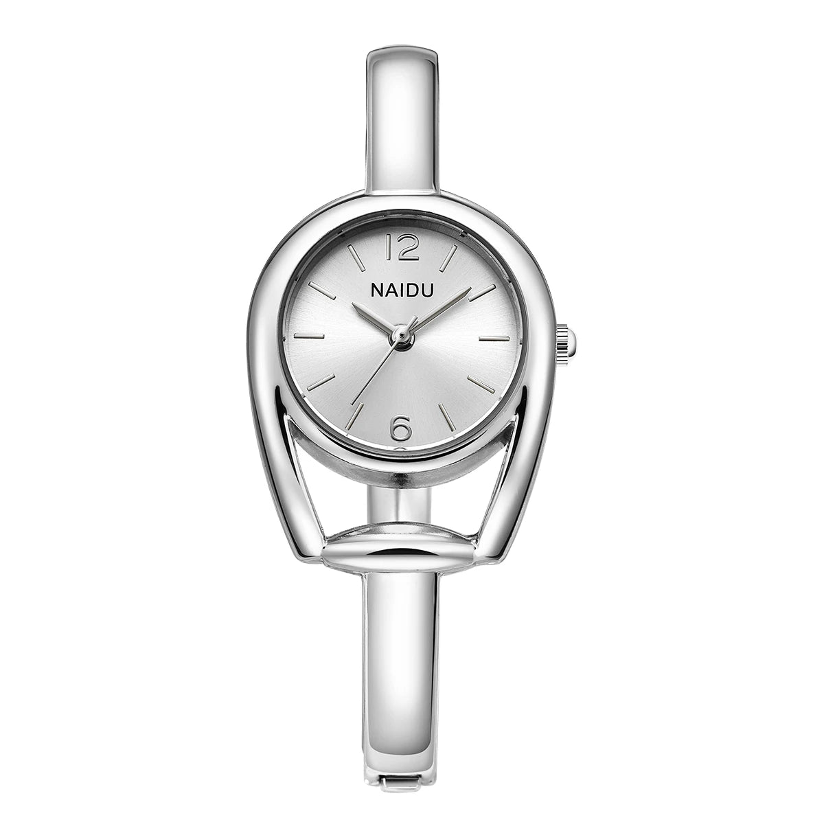 Minimalist Hollow-Out Bracelet Women's Quartz Watch | Nixie Women's Quartz Watch Nixie Silver