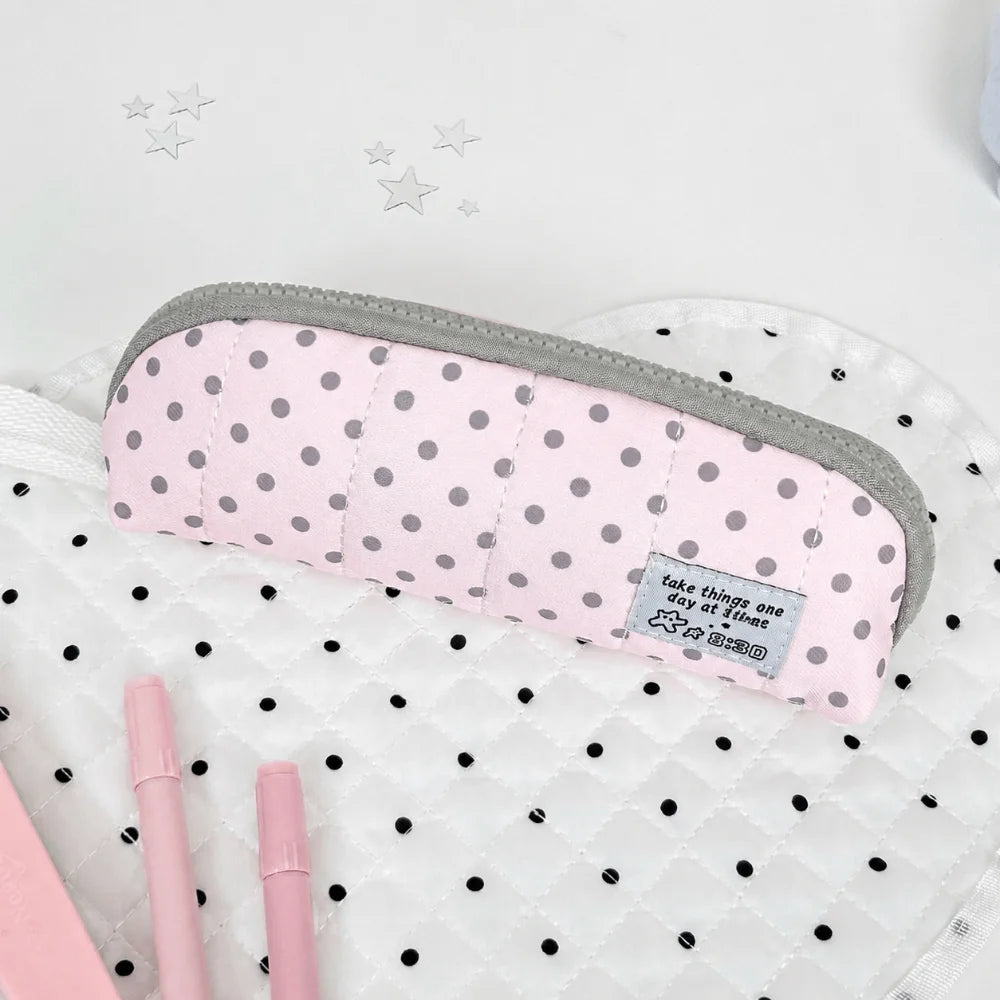 Ocean Print Pencil Case – Large Capacity Zipper Pen Pouch Pencil Case Nixie Pink