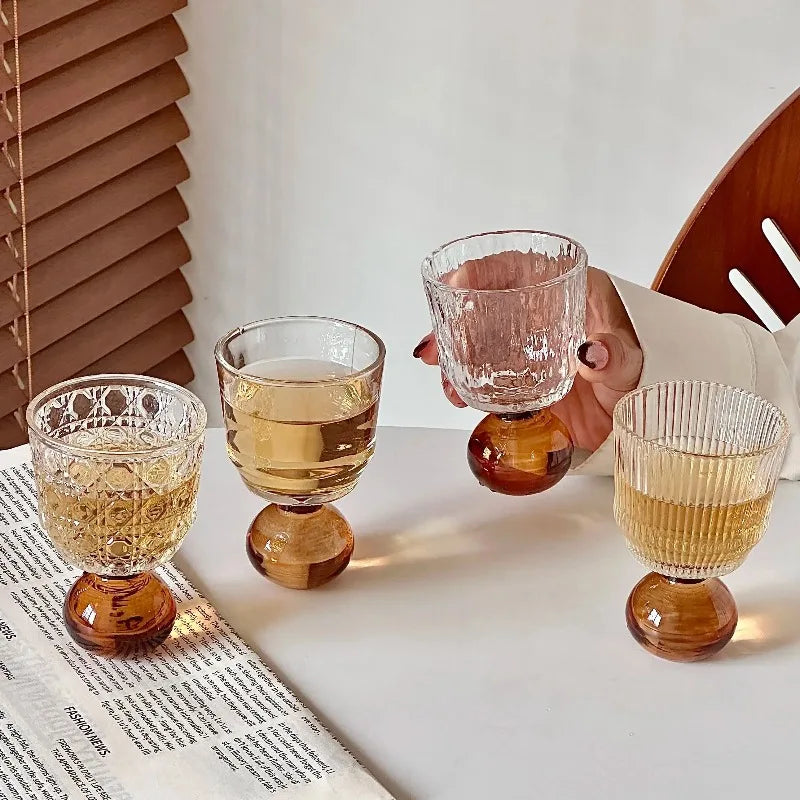 Nixie Ball Base Glass Cup – Mid-Century Whiskey & Cocktail Cocktail Glass Nixie
