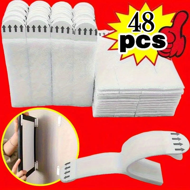 24-48PCS Heavy-Duty Self-Adhesive Magic Tape Fasteners