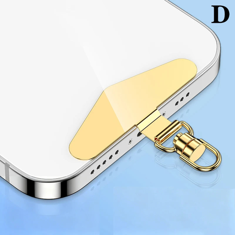 Steel Phone Lanyard Gasket Clip – Anti-Drop Metal Strap Tab