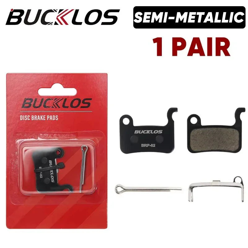 BUCKLOS Semi-Metallic Disc Brake Pads for Shimano MTB & Road Disc Brake Pads Nixie 1PC BRAKE PAD