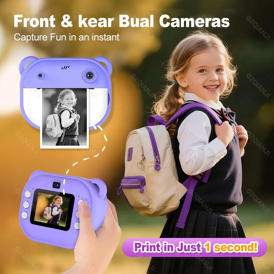 Kids Instant Print Camera – Thermal Photo, Video & 32G Card Kids Instant Camera Nixie
