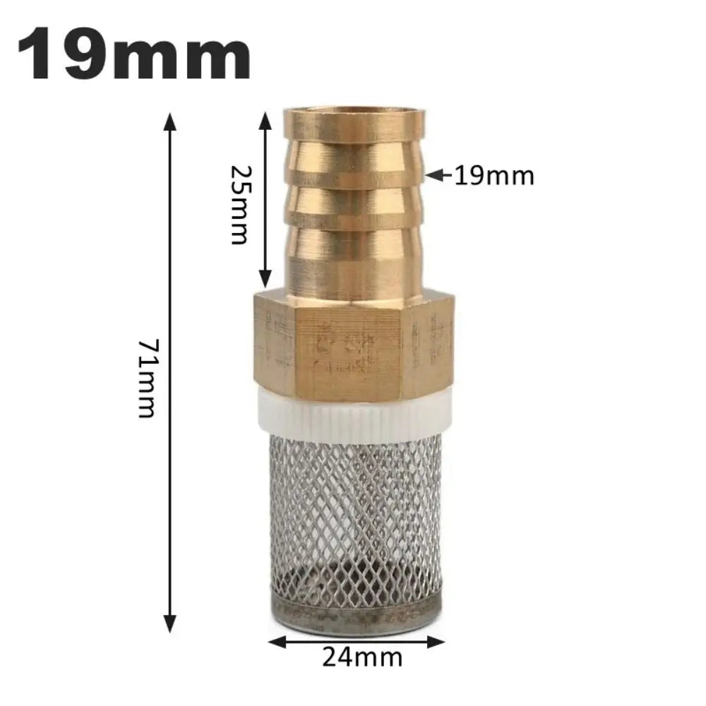 Brass Stainless Steel Hose Filter Sprayer Pump 6–19mm Pump Hose Filter Nixie 19mm
