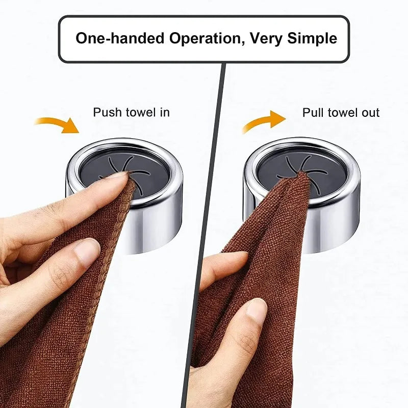 No-Drill Dishcloth Wall Clip Hook – 3 pcs Kitchen Organizer Wall Hook Clip Nixie