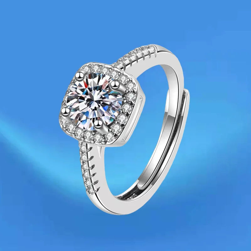 Square CZ Crystal Bridal Jewelry Set – Necklace, Earrings & Ring Bridal Jewelry Set Nixie 45cm Ring
