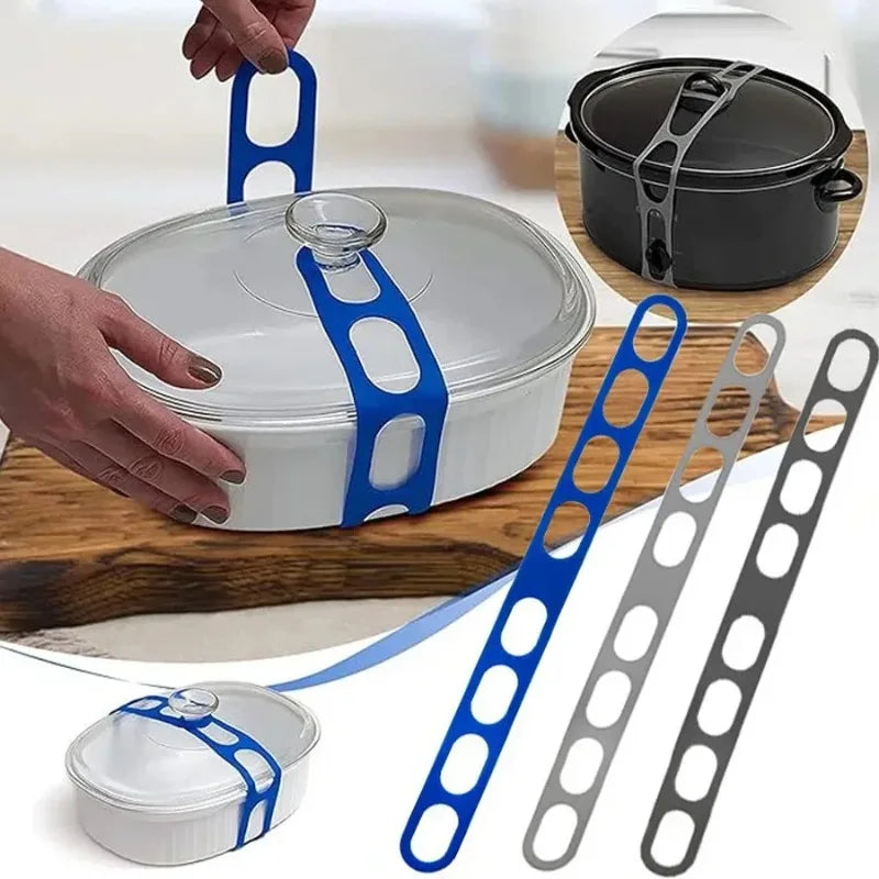 Silicone Lid Strap – Reusable Universal Elastic Band for Camping Camping Cookware Accessory Nixie