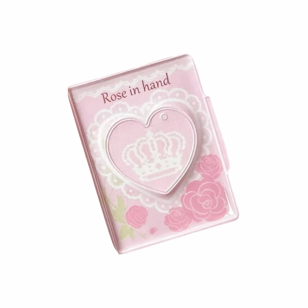 Mini Photocard Binder Album – Clear PVC Pocket Ring Binder