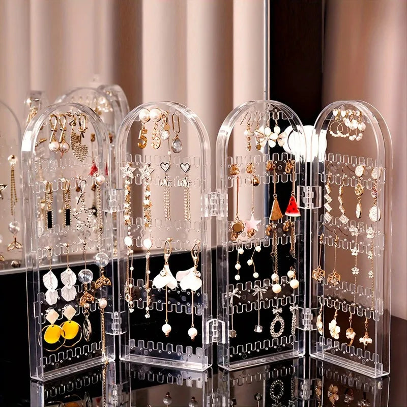 240-Slot Clear Earring Organizer – Jewelry Display Stand Jewelry Organizer Nixie