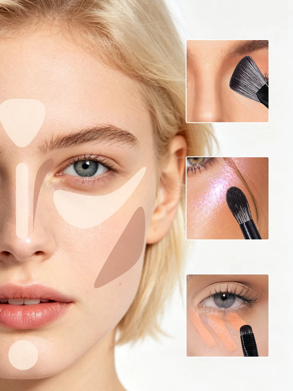 2PCS Eye Makeup Brush Set – Eyeshadow, Eyeliner & Brow Eye Makeup Brushes Nixie