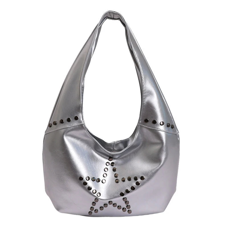 Korean Star Rivet Crossbody Bag – Large Capacity Shoulder Bag Crossbody Shoulder Bag Nixie