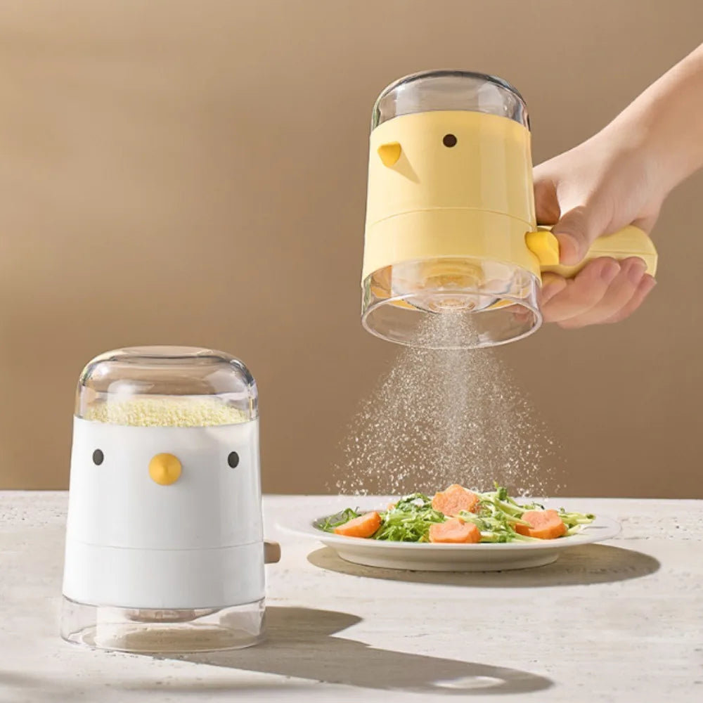 Bird-Shaped Press Salt Dispenser – Quantitative Seasoning Bottle Seasoning Dispenser Nixie