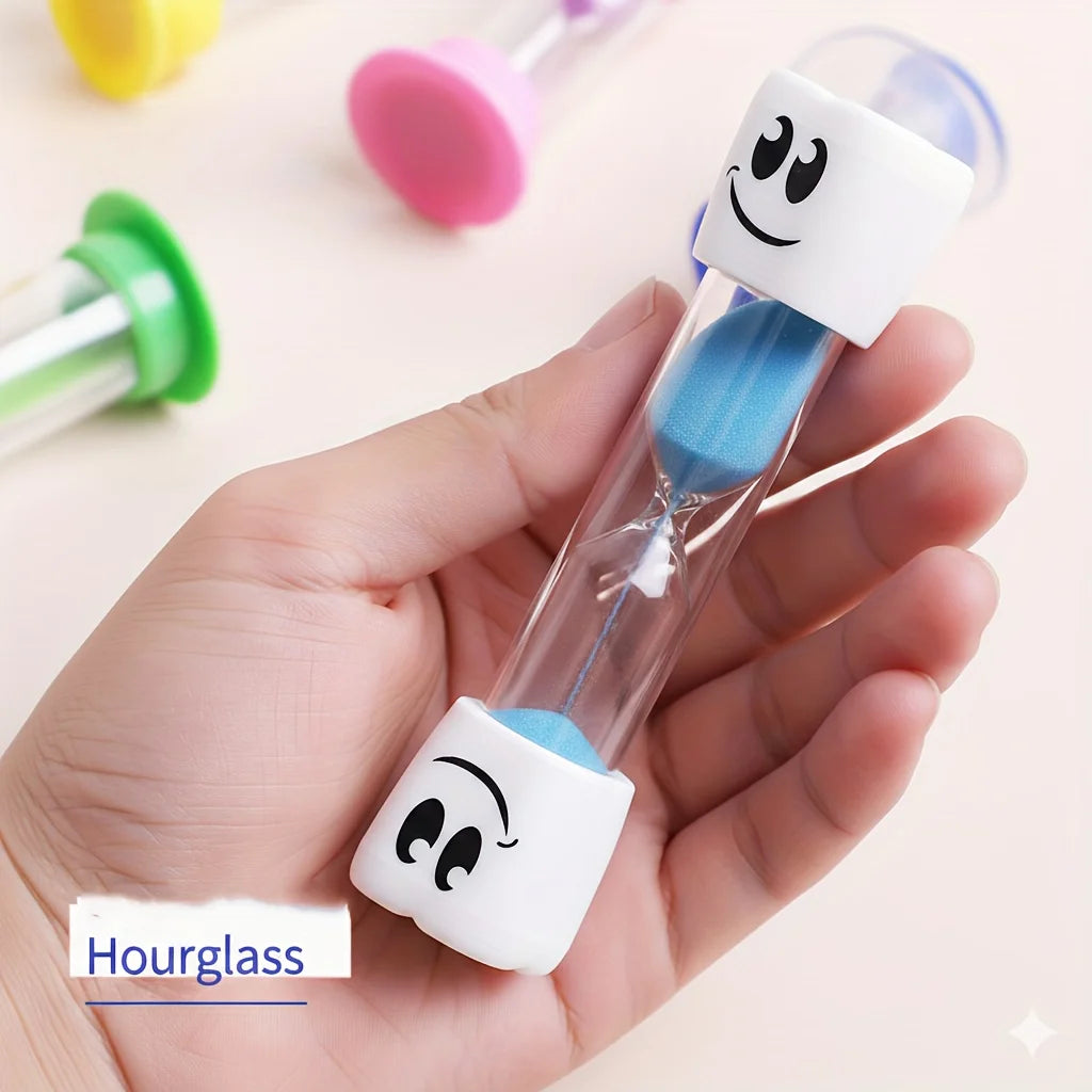 Cute 2-Minute Toothbrush Timer Hourglass for Kids – Smiling Tooth Toothbrush Timer Nixie Blue