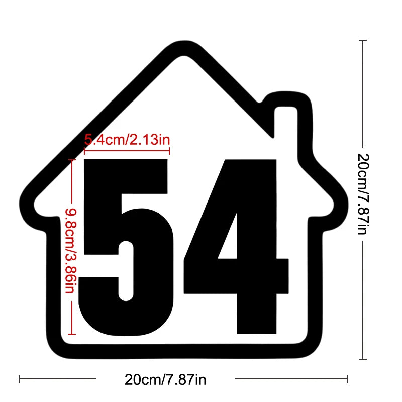 Weatherproof Wheelie Bin Number Stickers – Self-Adhesive PVC Bin Number Stickers Nixie