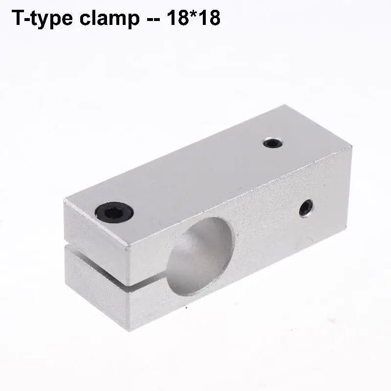 T-Type Optical Axis Cross Block Aluminum Shaft Clamp Connector
