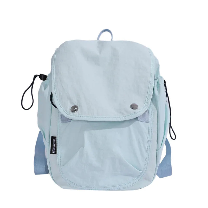 Korean Minimalist Nylon Mini Backpack – Travel & School Bag
