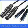 Dual XLR Female to Dual RCA Male Audio Cable | Mixer & Amp Audio Cable Nixie black 2m