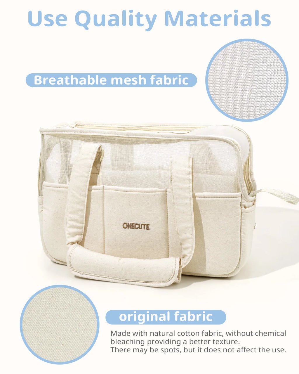 Breathable Cotton Pet Carrier Bag for Cats & Small Dogs Pet Carrier Bag Nixie