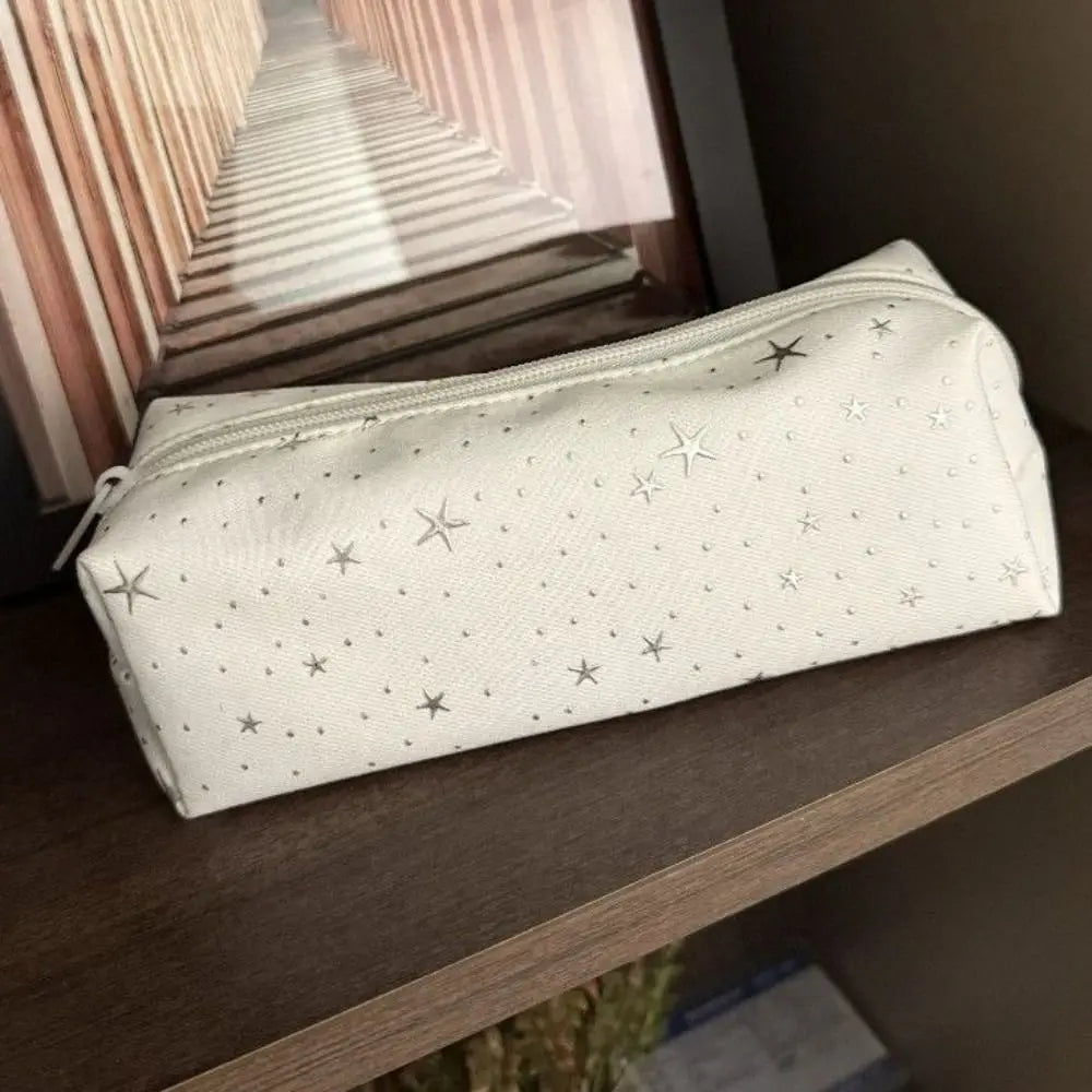 Large Capacity Star Polka Dot Pencil Case Zipper Pouch Pencil Case Pouch Nixie