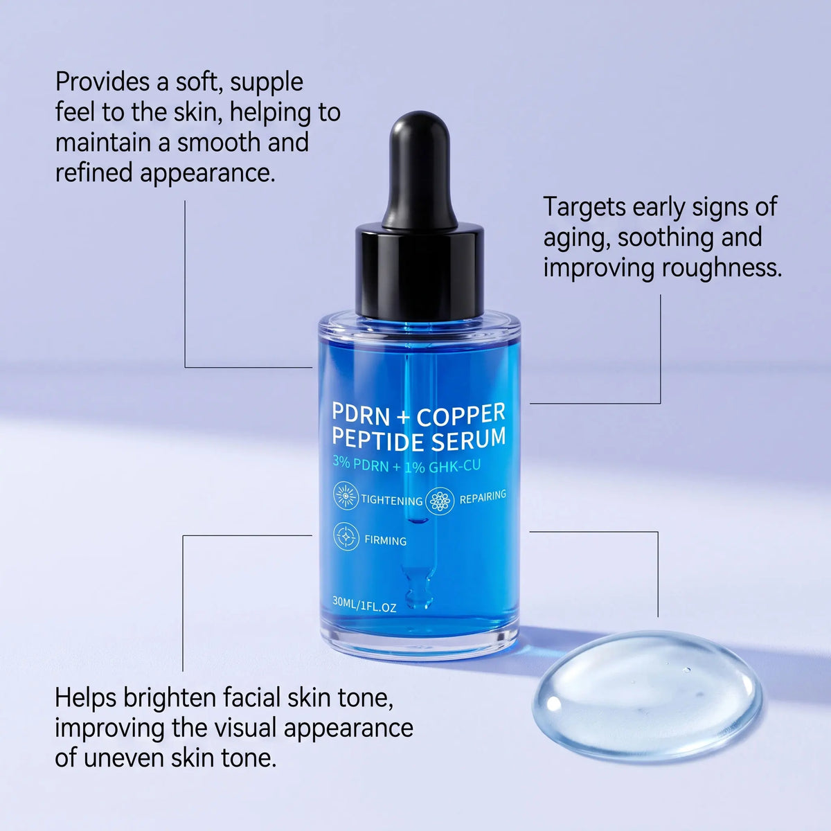 PDRN Copper Peptide Facial Serum – Firming & Hydrating Facial Serum Nixie
