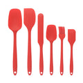 6-Piece Food Grade Silicone Spatula Set – Heat Resistant Silicone Spatula Set Nixie Red
