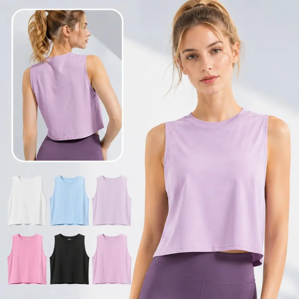 Women's Sleeveless Yoga Top – Slim Fit Quick-Dry Fitness Tank Yoga Fitness Tank Nixie