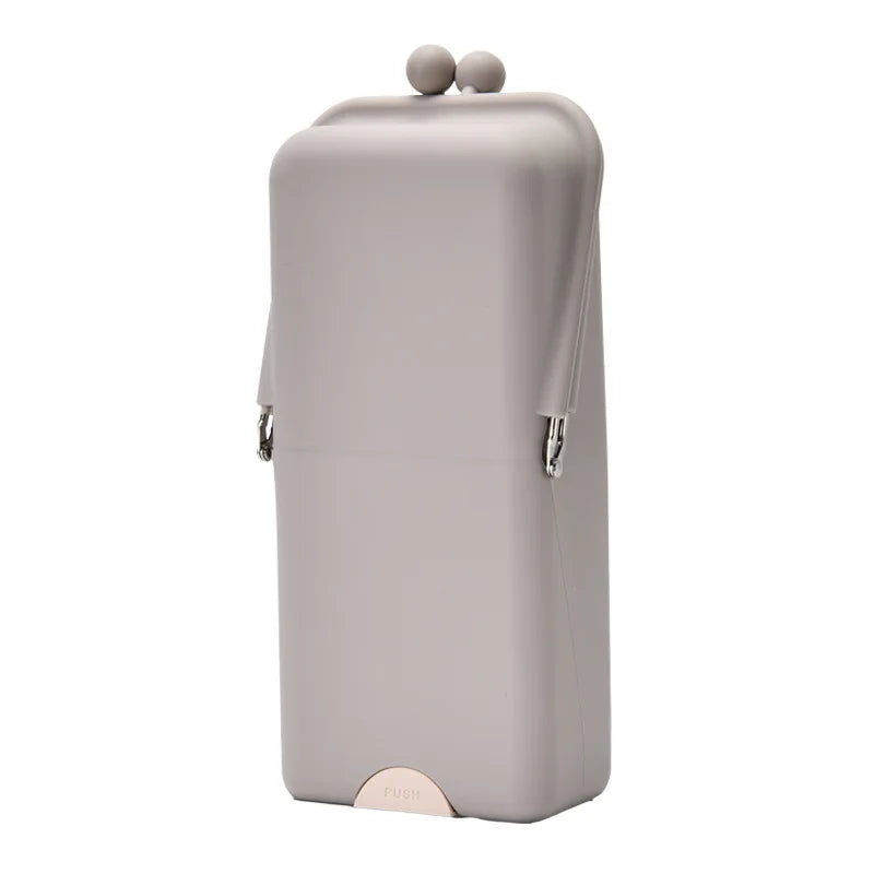 Nixie Silicone Makeup Brush Travel Organizer Bag Makeup Brush Organizer Nixie Light Grey