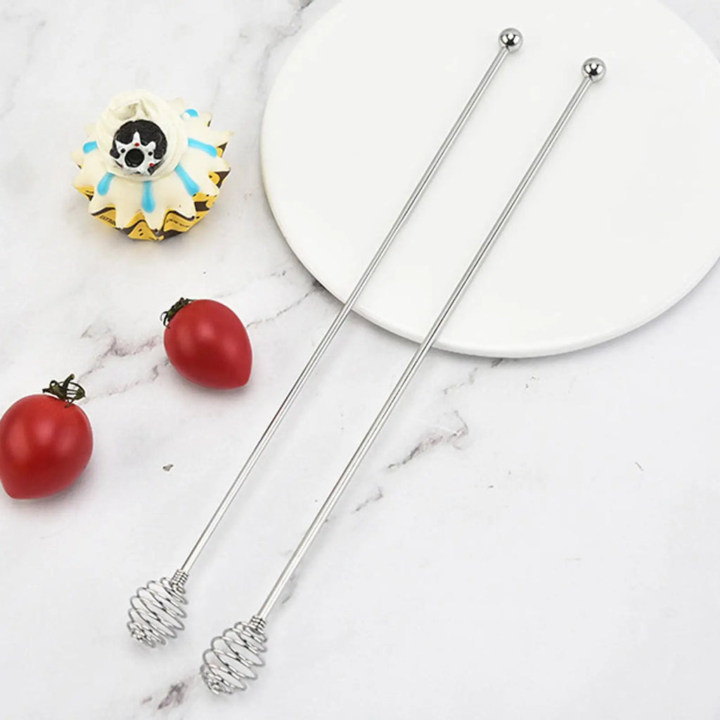 Stainless Steel Bartender Mixing Spoon | Reusable Drink Stirrer