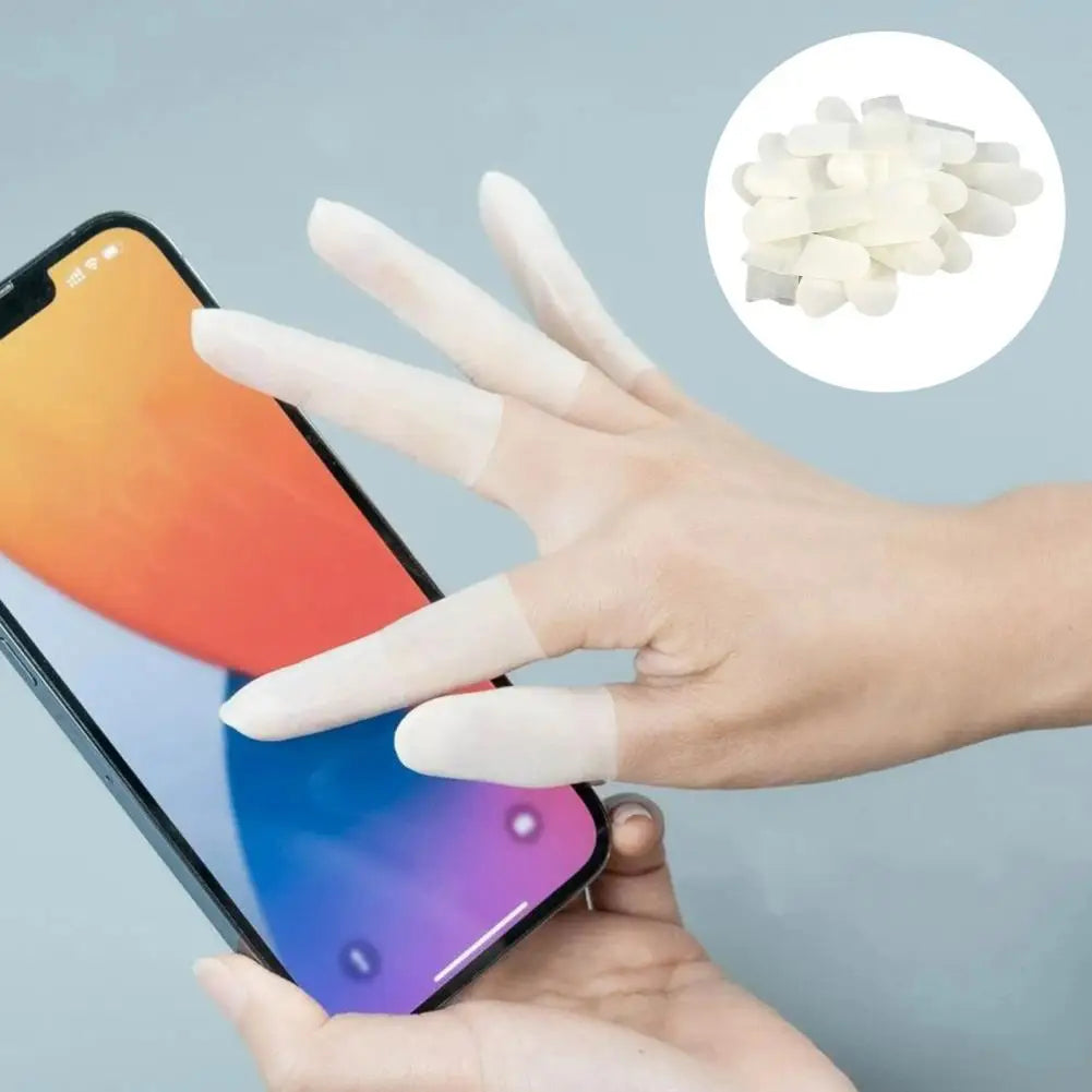 Disposable Latex Finger Cots Waterproof Fingertip Protectors Latex Finger Cots Nixie