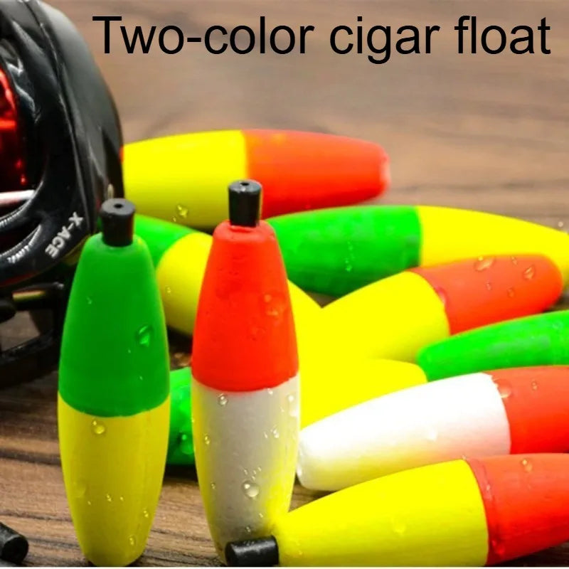 2Pcs Elliptical Fishing Float Long Cast Anti-Tangle High Visibility Fishing Float Nixie