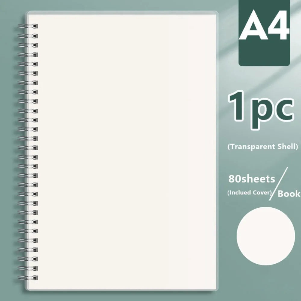 Spiral Coil Notebook A4 A5 A6 B5 – Grid, Blank & Lined