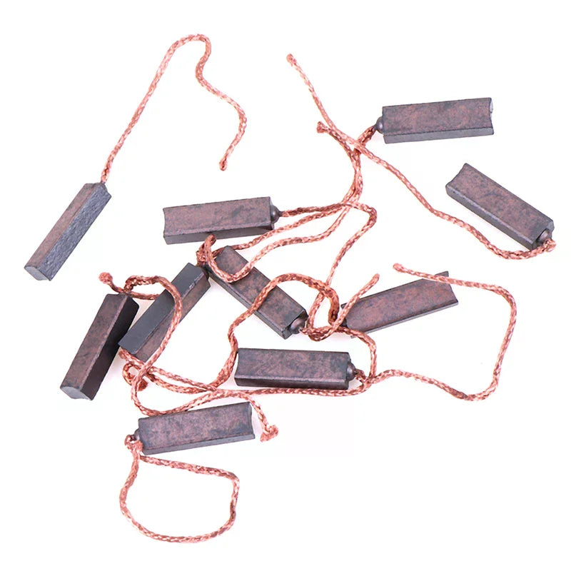 10Pcs Motor Carbon Brushes 4.5x6.5x20mm – Electric Motor Parts Motor Carbon Brushes Nixie