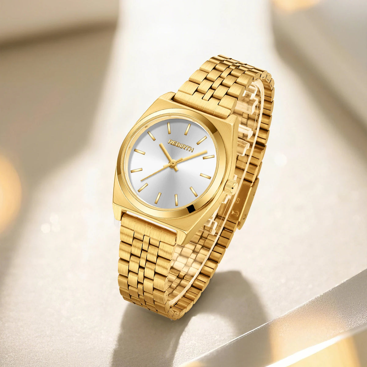 REBIRTH Minimalist Quartz Watch | Stainless Steel Band Quartz Wristwatch Nixie