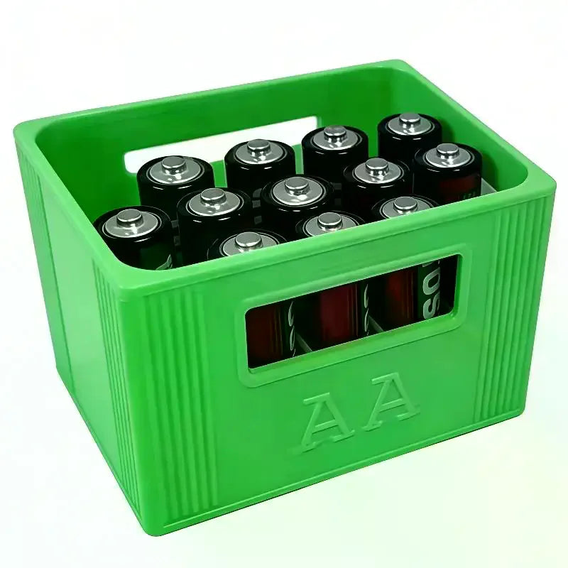 3D Printed AA/AAA Battery Storage Box – 20 or 30 Compartments Battery Storage Box Nixie