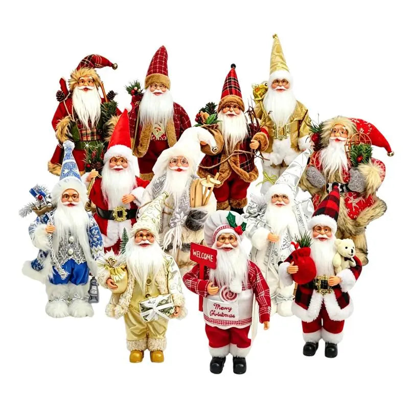 Christmas Santa Claus Figurines – 13 Styles Xmas Decor Christmas Figurine Nixie