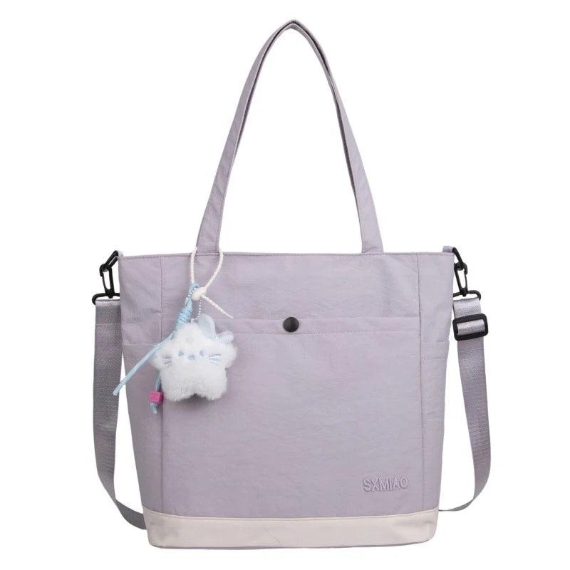 Large Canvas Shoulder Tote Bag for Women – Lightweight Canvas Shoulder Tote Nixie