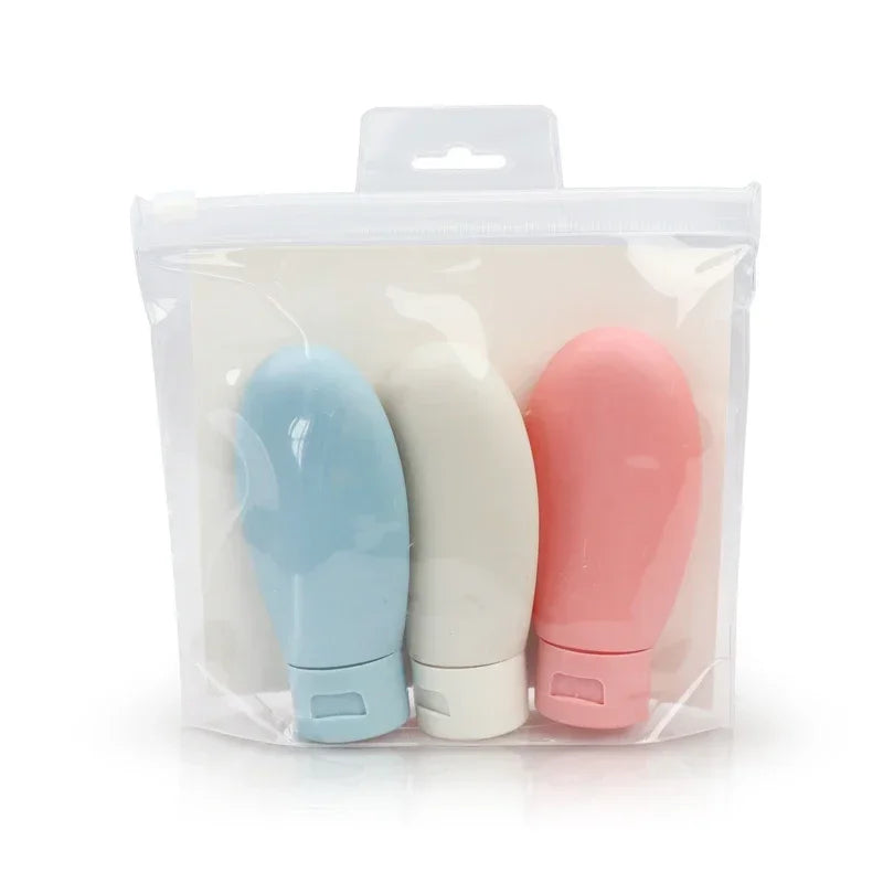 3-Piece Refillable Travel Bottles – 60ml TSA Carry-On Kit Travel Bottle Set Nixie