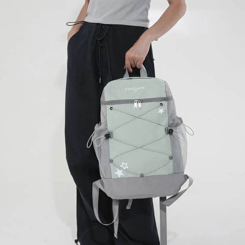 Nixie Large Drawstring Backpack – Lightweight Travel & Hiking Bag Travel Backpack Nixie