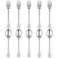 10-Piece Kids Stainless Steel Fork & Spoon Set – Cartoon Bear Kids Flatware Set Nixie silver 16cm