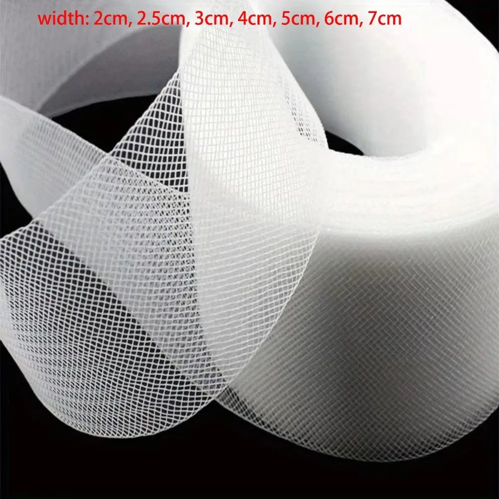 Stiff Horsehair Braid 50 Yards | Transparent Polyester Boning Sewing Boning Trim Nixie