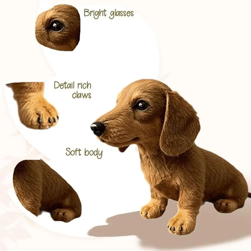 Realistic Dachshund Plush Toy – Soft Stuffed Dog Pillow Stuffed Plush Toy Nixie