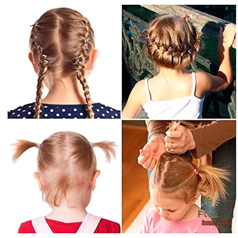 Jelly Spring Color Elastic Hair Ties for Adults & Kids Elastic Hair Ties Nixie