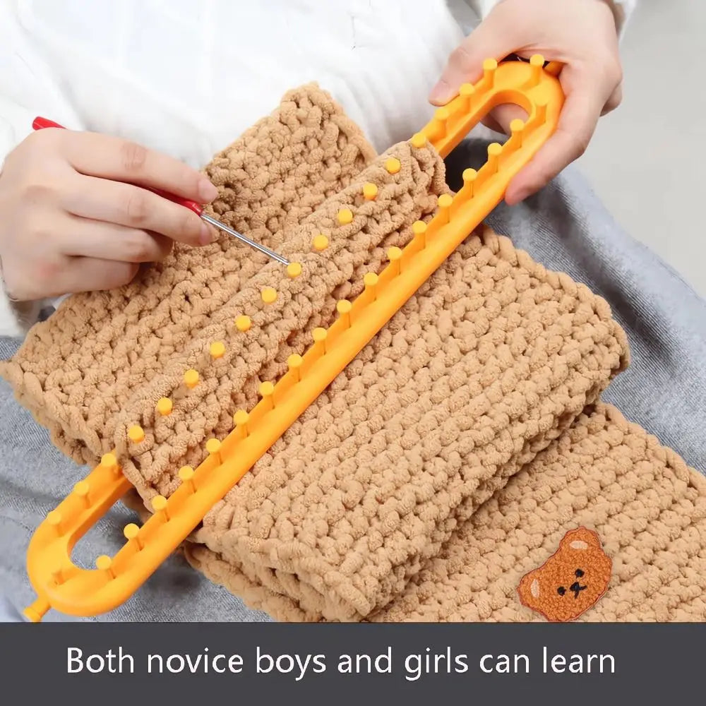 Rectangle Weaving Loom Kit 26–58cm | DIY Knitting Craft Set
