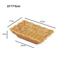 Imitation Rattan Woven Storage Basket & Fruit Tray – 10 Styles Woven Storage Basket Nixie 1